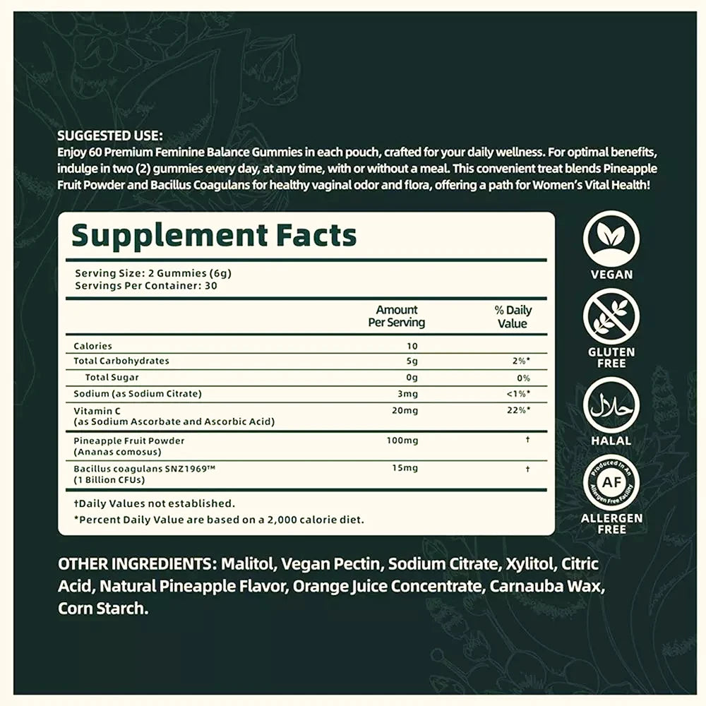 VITALIA Natural Feminine Gummies